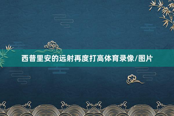 西普里安的远射再度打高体育录像/图片